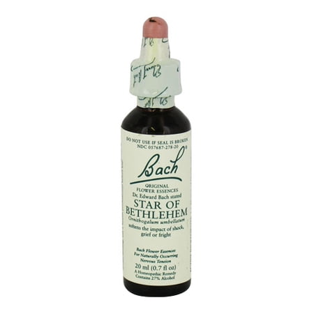 Bach Original Flower Essences For Naturally Occurring Nervous Tension, Star Of Bethlehem, 20 Ml, 3 Pack