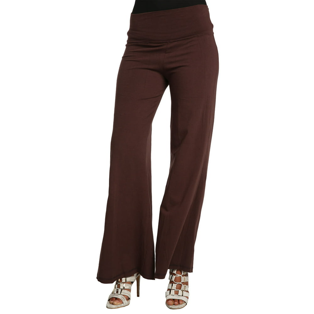 Brown Yoga Pants With Zippered