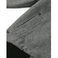 thumbnail image 6 of Ma Croix Mens Winter Military Commander Bomber Jacket with Two Front Pockets, 6 of 8