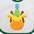 thumbnail image 4 of Inktastic Giraffe Jungle Birthday Boys or Girls Baby Bib, 4 of 4