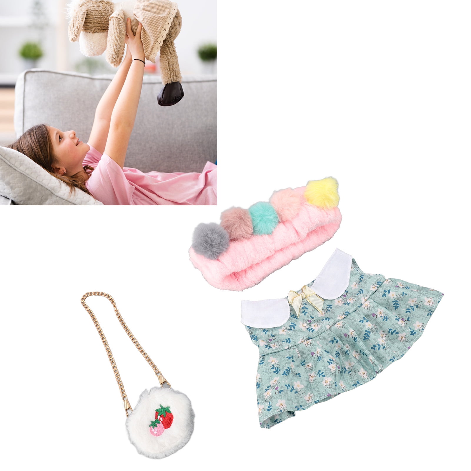 Poupée à Habiller 20 Cm – Ensemble De Jeu Créatif Pour Filles Dès 3 Ans, Robe Douce Et Accessoires
