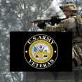 thumbnail image 3 of US Army Veteran Flags 3x5 Outdoor Double Sided- United States Army Emblem Vietnam Star Black Flags Banner with 2 Brass Grommets for Outdoor Indoor Garage Wall, 3 of 8