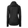 thumbnail image 3 of Women's Cutter & Buck  Heather Charcoal Notre Dame Fighting Irish Alumni Mainsail Sweater-Knit Full-Zip Hoodie, 3 of 3
