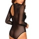 thumbnail image 2 of VISgogo Body sexy para mujer Clubwear Top de manga larga Shapewear Slim Fit Perspective Mesh Outfit VISgogo  moda, 2 of 5