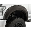 Bushwacker by RealTruck Pocket/Rivet Style Front Fender Flares | 2-Piece Set, Black, Smooth Finish | 10029-07 | Compatible with 1997-2006 Jeep Wrangler TJ