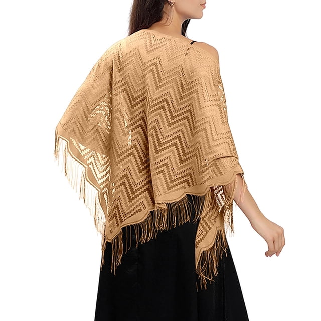 Châle en Dentelle Élégant pour Occasions Formelles Foulard Polyvalente Triangle pour Robe de Soirée de Mariée et Fête