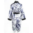 thumbnail image 6 of Dewadbow Women Satin Silk Robes Trendy Long Sleeve Silky Bathrobe Sleepwear, 6 of 6