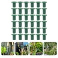thumbnail image 2 of 48 Pcs Capuchons Carrés en Pvc Vert pour Canne de Jardin Intérieur et Extérieur 1.2X1.2X1.2In, 2 of 8