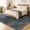 BLACK, variant on World Rug Gallery Bohemian Striped Machine Washable Non-Slip Area Rug, Black, 9'x12'