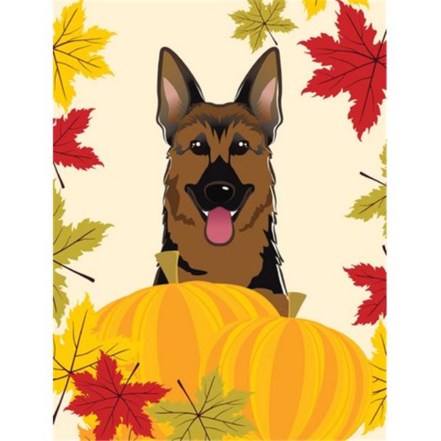 Carolines Treasures BB2017GF German Shepherd Thanksgiving Flag Garden