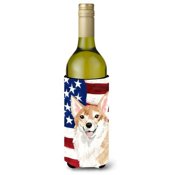Corgi Patriotic Wine Bottle Beverge Insulator Hugger