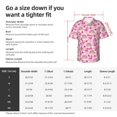 thumbnail image 3 of Cauagu Cute Flamingo Print Hawaiian Shirt for Men,Casual Short Sleeve Button Down Shirts Summer Beach Men's Regular-Fit Short-Sleeve Print Shirt -Medium, 3 of 6