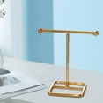 thumbnail image 2 of Jewelry Shelf Gifts T-Bar Metal Minimalist Exquisite Jewelry Shelf for Handbag Rings Home S, 2 of 8