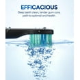 thumbnail image 5 of Bymore Cepillo de dientes eléctrico para adultos, cepillo de dientes sónico de viaje con 8 cabezales de repuesto, cepillo de dientes recargable ultra limpio, portátil, una carga durante 330 días, 5 mo, 5 of 5