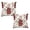 Buffalo Plaid Holly Red, variant on SereniRest 18 x 18 Art Deco Herringbone Weave Beige Polyester Decorative Pillow Cover (2 Count)