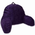 thumbnail image 1 of Oreiller Repose-Lit en Microsuède - Violet - Oreiller de Lecture pour Repos au Lit, 1 of 1