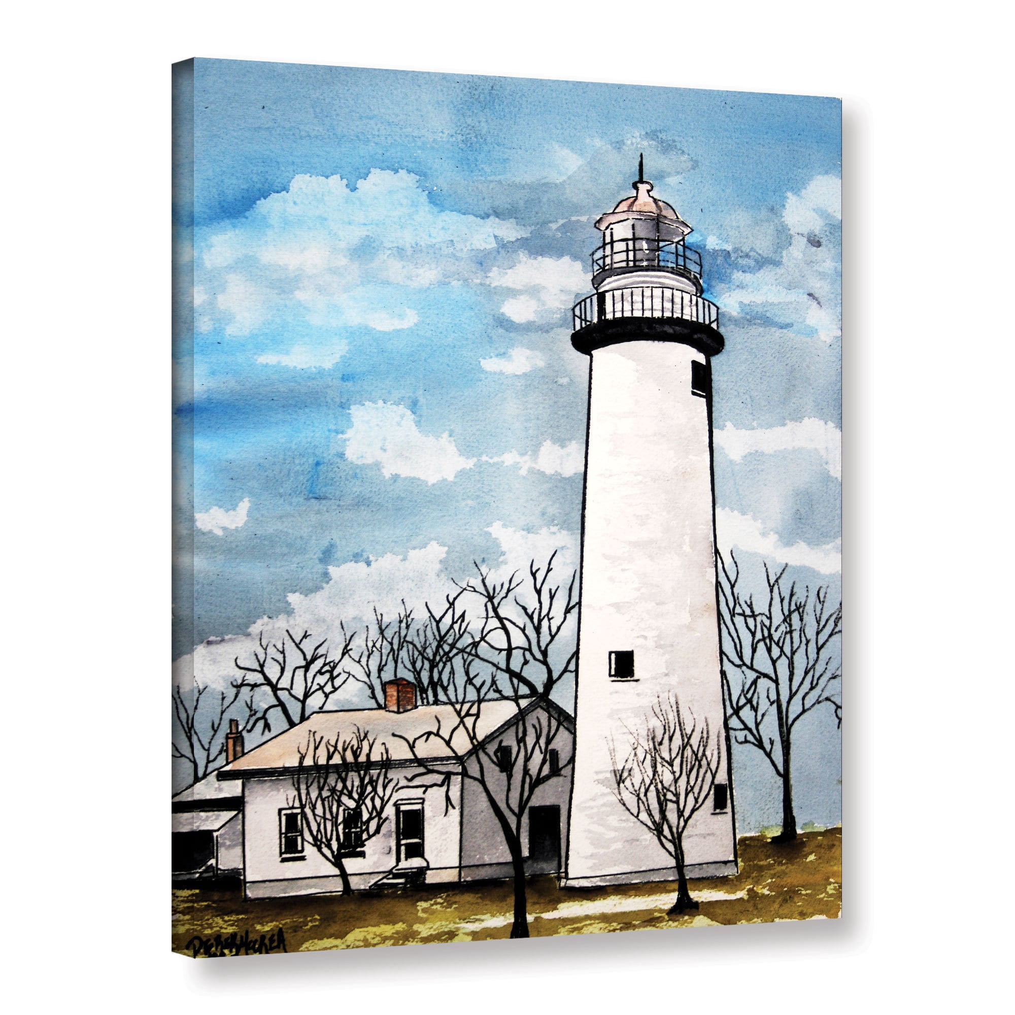 ArtWall Derek Mccrea "Pointe Aux Barques" Gallery-wrapped Canvas