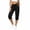 Black#3, variant on Juesizh Cargo Capris for Women Plus Size Solid Color Capris Fashion Casual Drawstring Elastic Waist Summer Pants, S-3XL