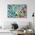 thumbnail image 3 of IDEA4WALL Canvas Wall Art Bouquet of Red, Purple and Green Small Lily Pad Aeonium Cactus Botanical Succulent Digital Art Realism Farmhouse/Country Colorful for Living Room, Bedroom, Office - 12"x18", 3 of 5