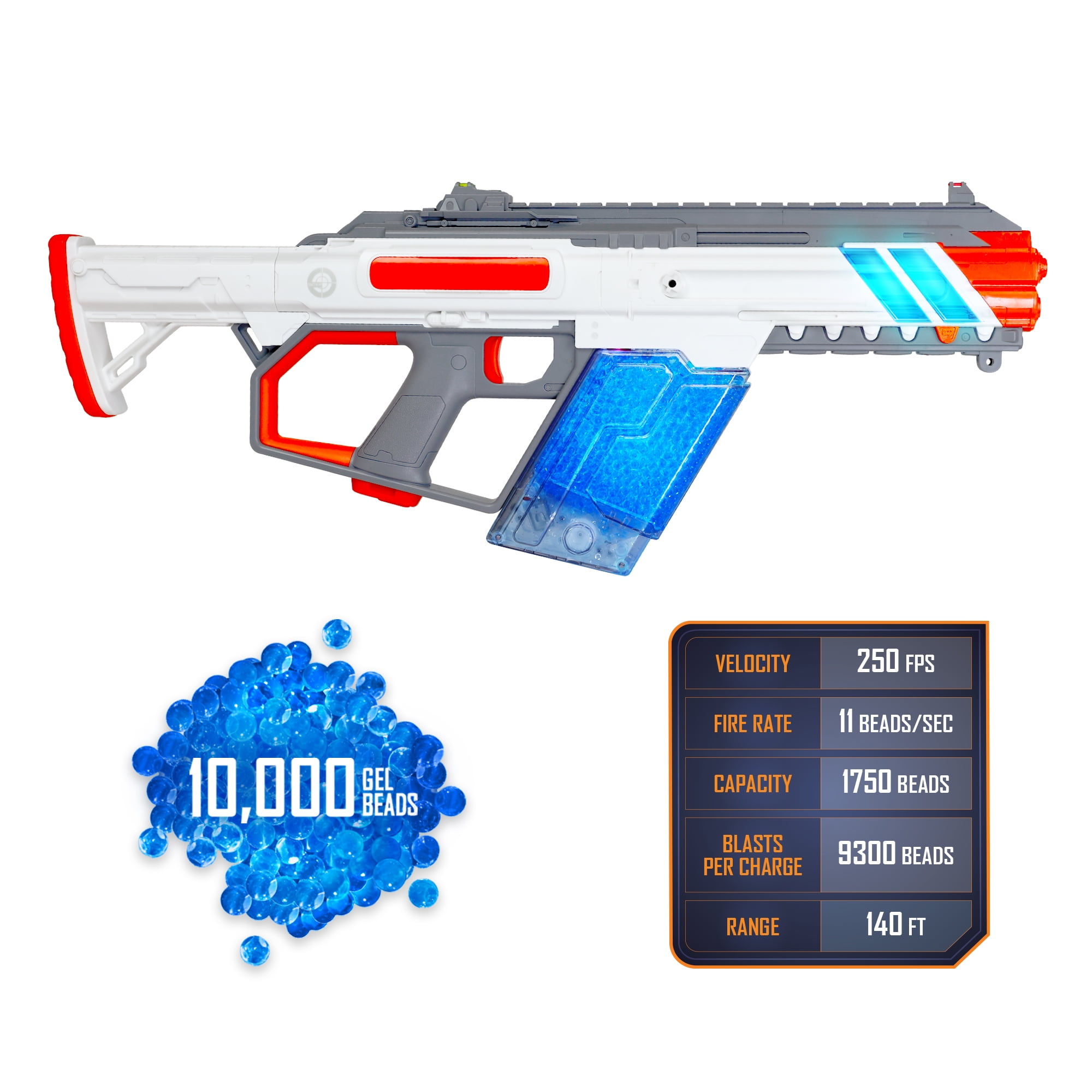 Faction Havoc Gel Bead Blaster with Smart Beacon and 10,500 Gel Beads, Ages 14+