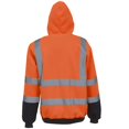 thumbnail image 4 of Hoodies for Men Clearance Plush Sports Top Hooded Reflective Lace Up Patchwork Sweater, 4 of 6