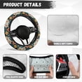 thumbnail image 4 of Uorisanigo Hibiscu Car Steering Wheel Protector Fashion Steering Wheel Cover for Women Easy to Install Car Wheel Covers for SUV Vehicle Sedan Breathable Car Accessories Gift for Daughter, 4 of 8