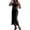 Black, variant on Women's Sleeveless Bodycon Dress Square Neck Spaghetti Strap Backless Side Split Summer Maxi Long Dresses Red M