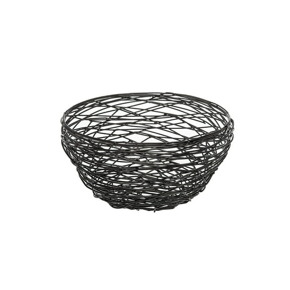 Godinger Decorative Nest Fruit Bowl Centerpiece Food Serveware 8 inch - Black