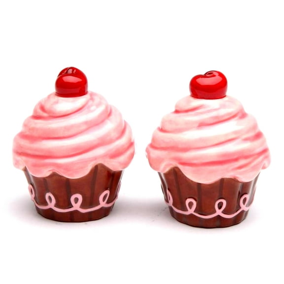 Life Is Sweet - Pink Cupcake Salt & Pepper Shaker By Robin Roderick