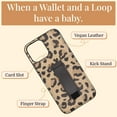 thumbnail image 2 of Walli Cases for iPhone 14 Pro Case Aesthetic Wallet Phone Case Card Holder, Securely Holds up to 2 Cards - Cute, Trendy Phone Cover for Women, fits iPhone 14 Pro, with Kickstand & Finger Strap, 2 of 7