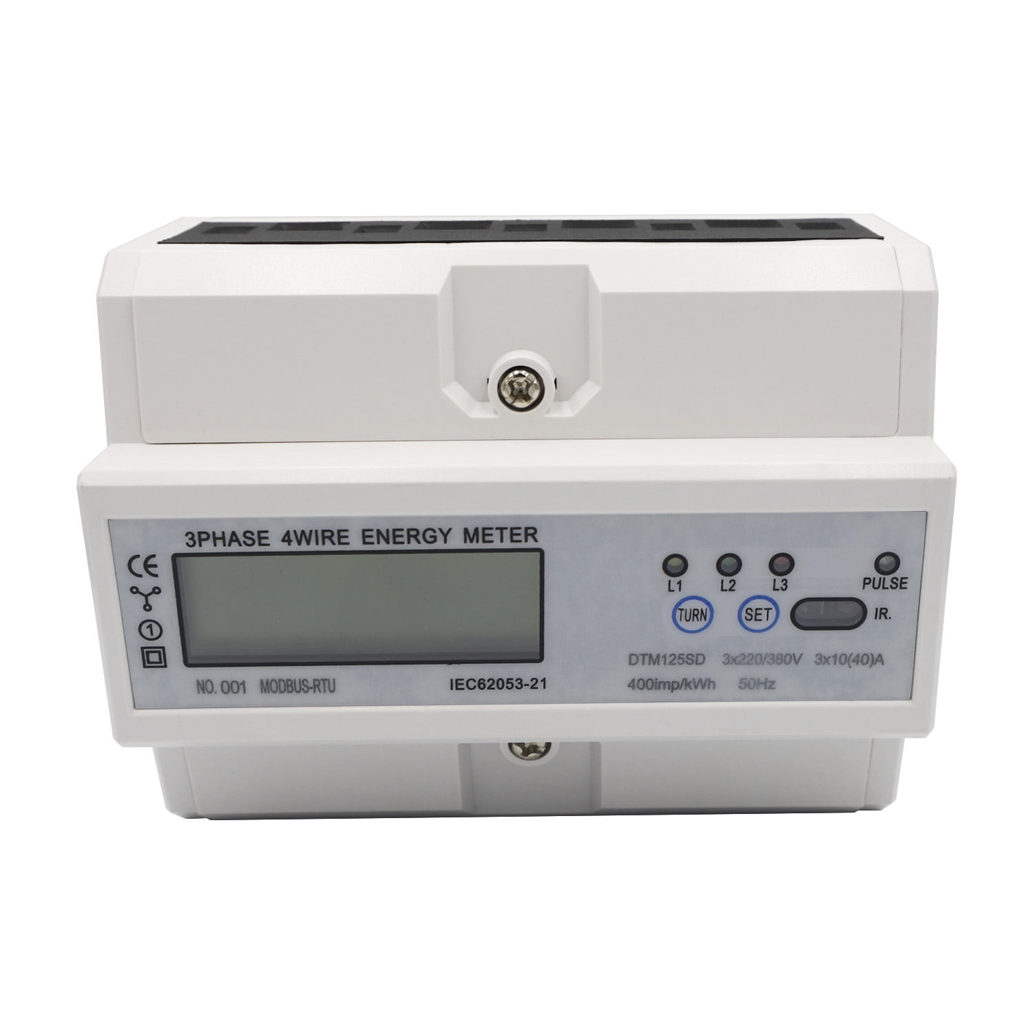 Multifunctional DINRail Energy Meter 3 Phase 4 Wire RS485 MODBUS
