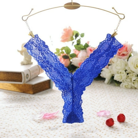 

YDKZYMD Women s Briefs Panties Lace G-string Thong Breathable LaceStrappy Underwear Panties