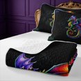 thumbnail image 4 of Manfei Vintage Rainbow Dragon Animals Quilt Full,Retro Flower Full Bedspread Sets,Black,3pcs,1 Coverlet and 2 Pillowcases, 4 of 7