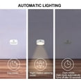 thumbnail image 3 of Juego de 4 lámparas de inducción inalámbricas, luces LED de noche para escaleras, pasillos, cocinas y dormitorios, luz blanca., 3 of 5