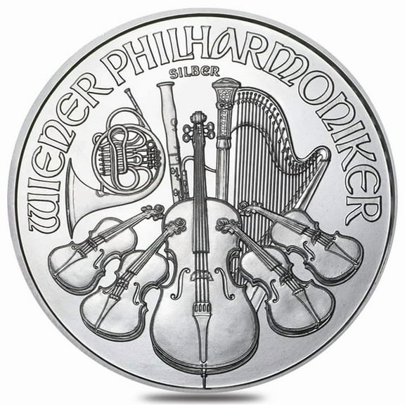 1 oz Austrian Silver Philharmonic Coin BU (Random Year)