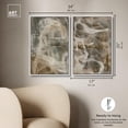 thumbnail image 5 of Shiftin Strata Set Canvas Set of 2 Boho Abstract Art by Art Remedy, White Frame, 16 x 24, 5 of 6