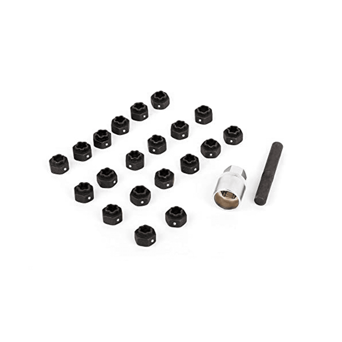 22PCS Wheel Locking Nut Key Kit, Wheel Lock Nut Socket Adapter Set, Wheel Anti-Theft Lug Nut Removal Tool