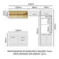 thumbnail image 3 of Cocina Integral 270cm Agata Madesa 05 Blanco Madesa Cocina Completa, 3 of 5