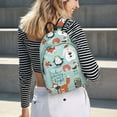 thumbnail image 5 of Wukai Christmas Winter Animals Durable Canvas Laptop Backpack,Adjustable Shoulder Straps,Water-Resistant,Large Capacity,Stylish Design, Fits 15-17in Laptops,Unisex for School,Office,Travel-Small, 5 of 5