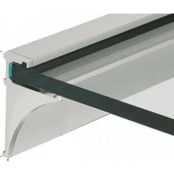 CRL SE3824BN Brushed Nickel 24" Aluminum Shelf Kit for 3/8" Glass