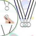 thumbnail image 5 of 3 Pcs Eyeglass Necklace Holder Ring Glasses Holder Strap Chain Eyeglass Holder Necklace Glasses Necklace Stainless Steel Eyeglass Loop Holder Reading, 5 of 5