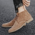 thumbnail image 6 of Herrnalise Men's Boots British Boots Korean Leisure Boots High Suede Pointed Shoes,clearance under $10, 6 of 8