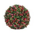 thumbnail image 3 of Planta de simulación, bola de topiario colgante de flores, 7,8 pulgadas, bricolaje, paisajismo, material de PE multiusos, decoración para balcón, boda Estilo A BLESIY bola verde, 3 of 8