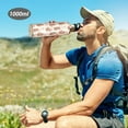 thumbnail image 6 of Yayeee 33oz Insulated Water Bottle Double Wall Stainless Steel with Flip Straw Lid, Capybara Strawberry Pattern, 6 of 7