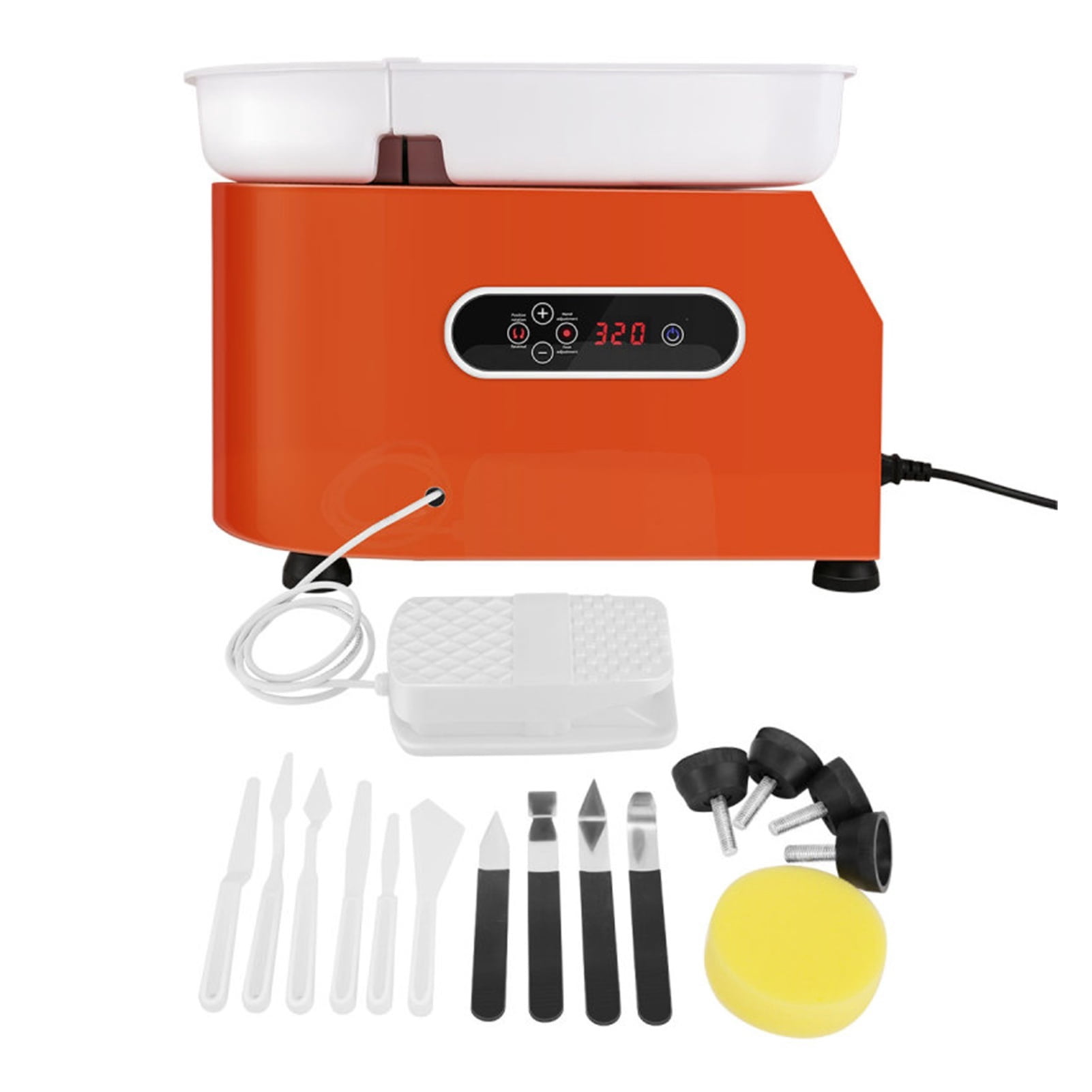 New Updated Version Of Electric Ceramic Wheels, With 25 Cm LCD Display 350W Electric Ceramic Ceramic Turbine Ceramic ,Wide Ranging Usage