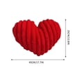 thumbnail image 2 of DefiDgd Heart Shaped Pillow,Knitted Bamboo Joint Style Throw Pillows,Soft and Plush Decorative Pillows for Bed Couch Chair,Valentine's Day Anniversary Birthday Decoration Gift(Red), 2 of 5