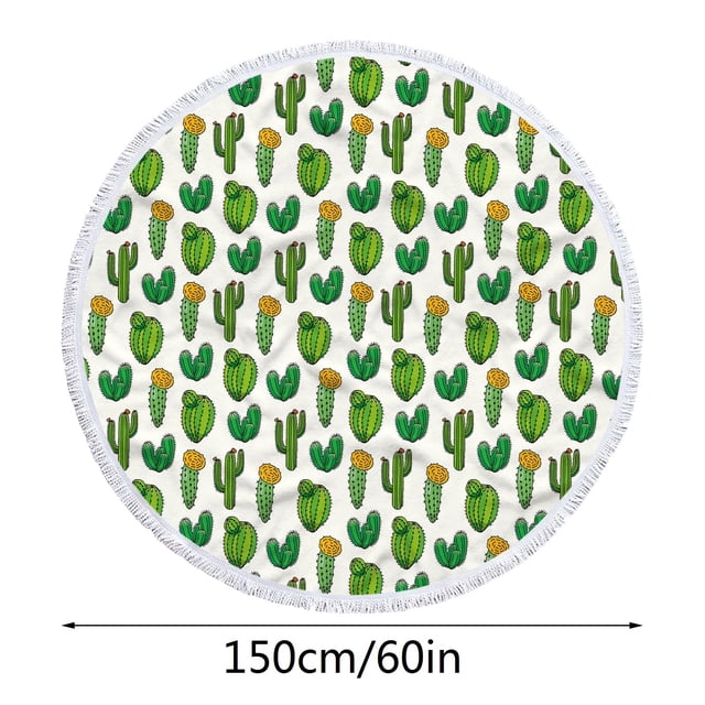 CEHVOM Round Printed Microfiber Beach Towel Super Lightweight Colorful Bath Towel Sandproof Beach Blanket Beach Mat Multi-Purpose Towel For Travel Swimming Pool Clearance