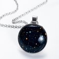 thumbnail image 2 of Constellation Elegant Circular Glass Pendant Necklace, 2 of 5