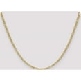 thumbnail image 3 of 14K Yellow Gold 2.5mm Semi-Solid Figaro Chain (18 X 2.5) Made In South Africa bc120-18, 3 of 6