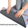 thumbnail image 3 of Golden Retriever Dog with Cherry and Rainbow Hot Yoga Mat Towel Non Slip for Hot Yoga - Quick-Drying Yoga Mat Cover with 4 Corner Pockets with Travel Bag - Hot Yoga Towel Non Slip 74"x26", 3 of 6